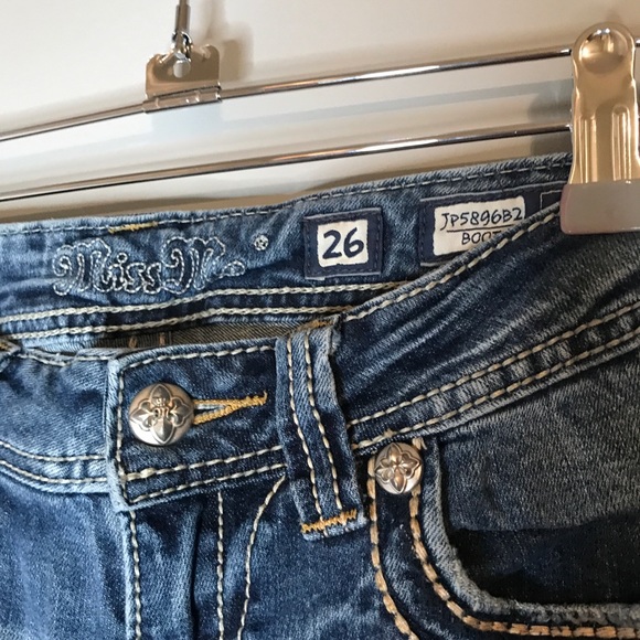 Miss Me bootcut embroidered embellished jeans - Picture 7 of 10